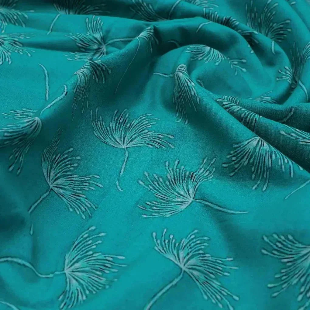 White Floating Flower Digital Printed Fabric - Pure Cotton – pco 0 ma0139 108 white floating flower digital printed fabric pure cotton 3