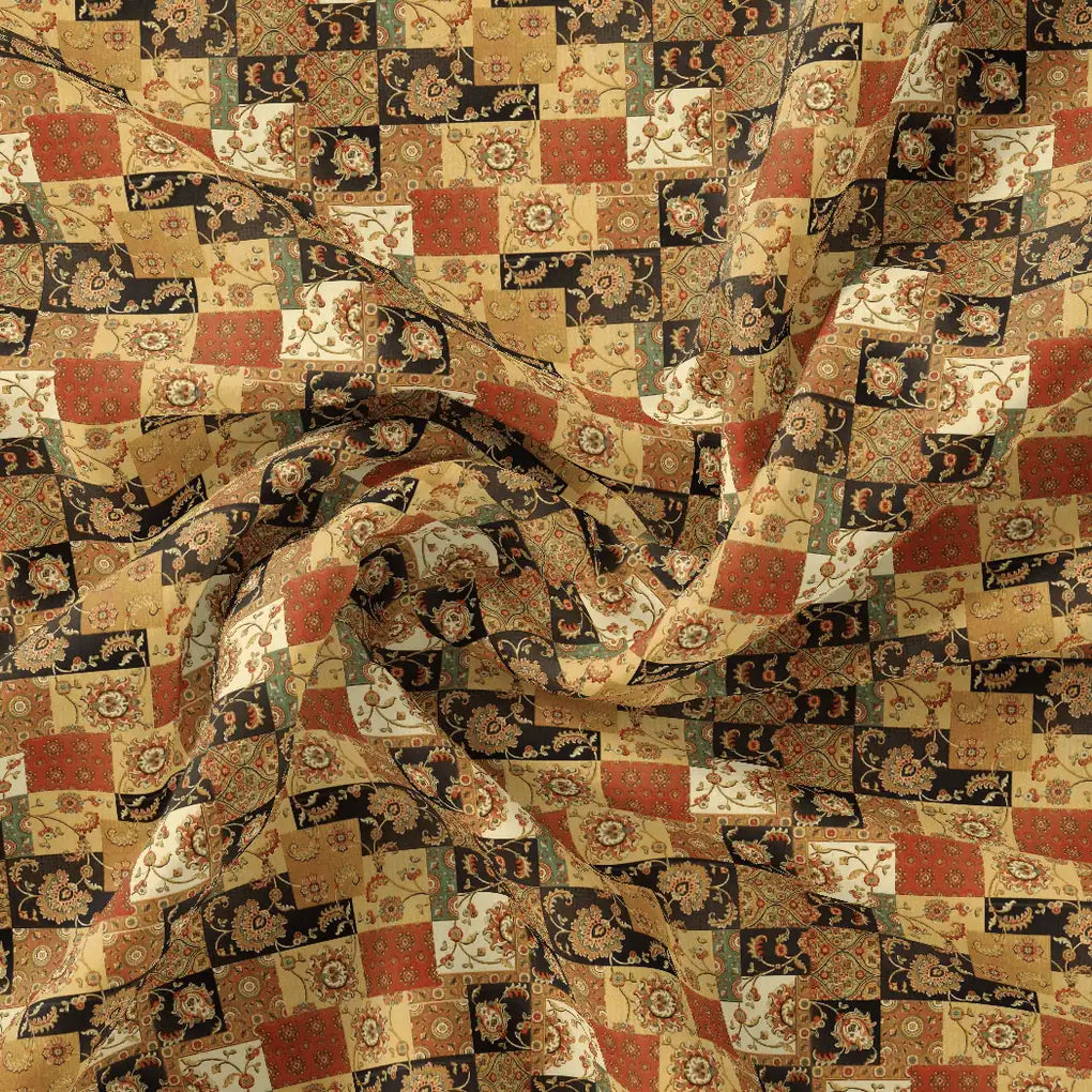 Multicolor Jecobean Floral Pure Cotton Printed Fabric Material – pco 0 ma015196 108 multicolor jecobean floral pure cotton printed fabric material 1