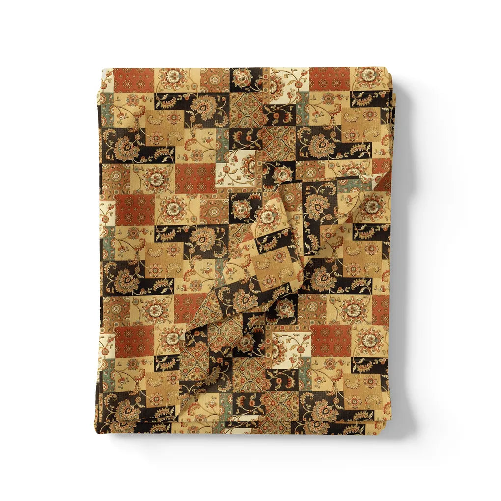 Multicolor Jecobean Floral Pure Cotton Printed Fabric Material – pco 0 ma015196 108 multicolor jecobean floral pure cotton printed fabric material 3