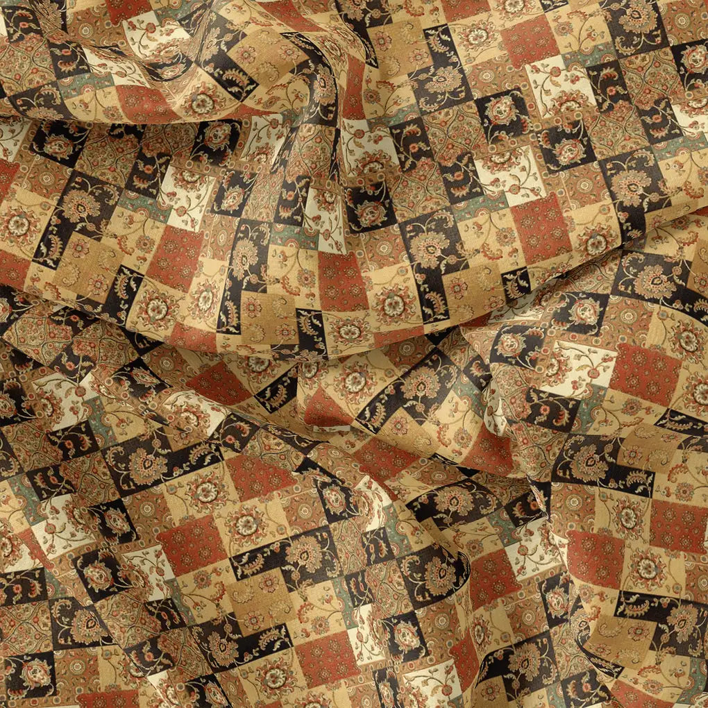 Multicolor Jecobean Floral Pure Cotton Printed Fabric Material – pco 0 ma015196 108 multicolor jecobean floral pure cotton printed fabric material 4