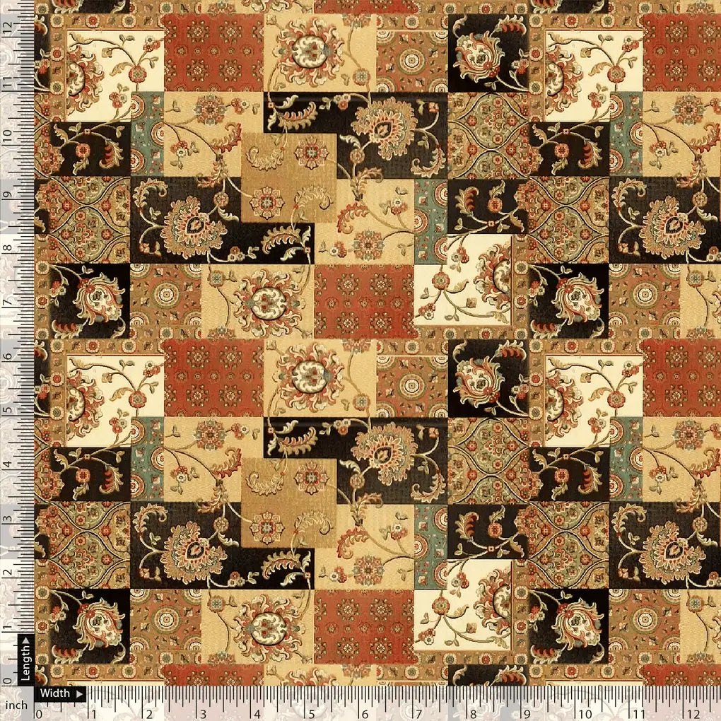 Multicolor Jecobean Floral Pure Cotton Printed Fabric Material – pco 0 ma015196 108 multicolor jecobean floral pure cotton printed fabric material 5