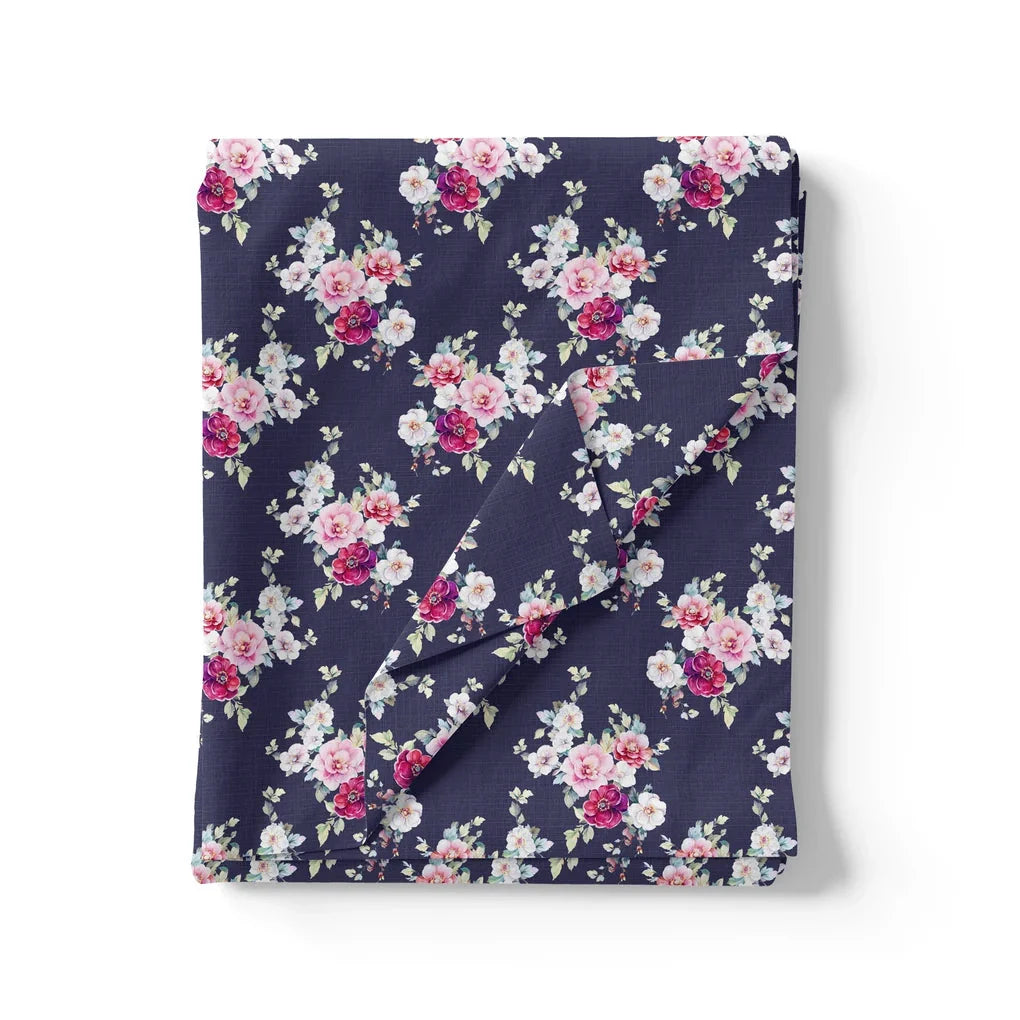 Red Flower Pure Cotton Printed Fabric Material – pco 0 ma015502 108 red flower pure cotton printed fabric material 3