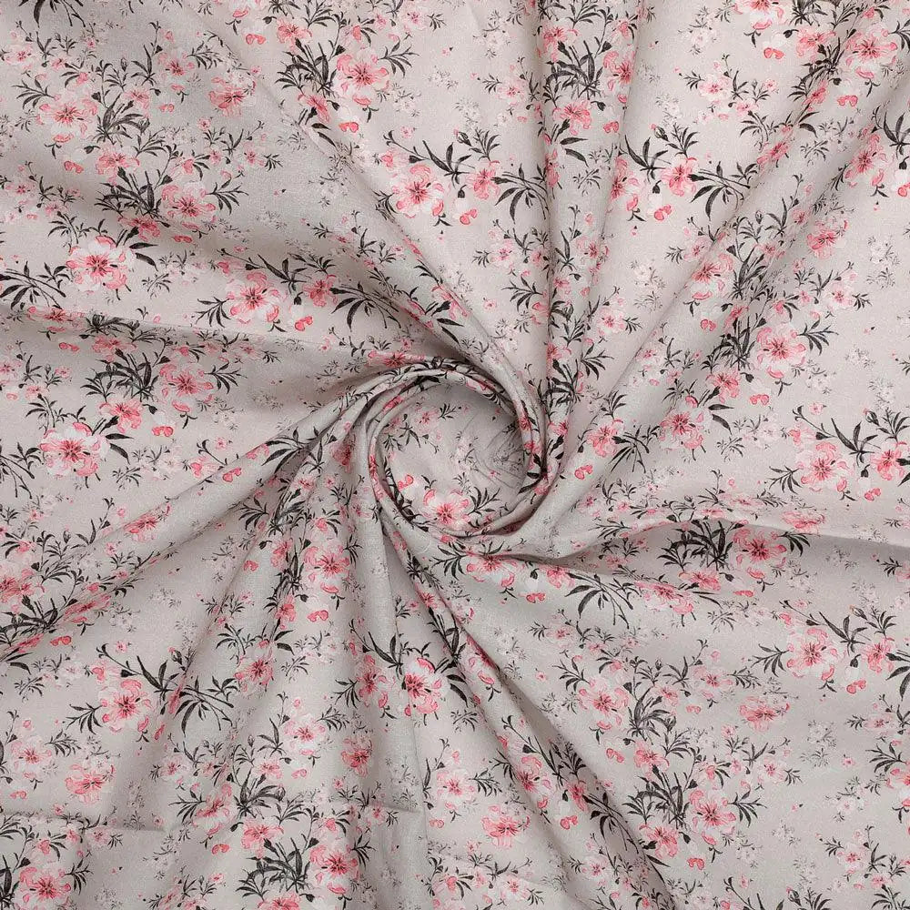 Watercolour Iris Flower With Green Leaves Digital Printed Fabric - Pure Cotton – pco 0 ma015589 108 watercolour iris flower with green leaves digital printed fabric pure cotton 1