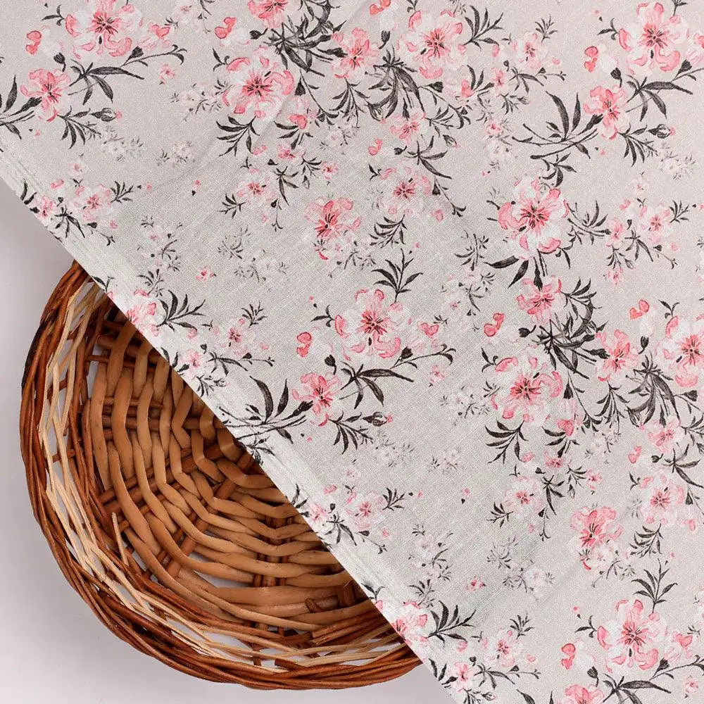 Watercolour Iris Flower With Green Leaves Digital Printed Fabric - Pure Cotton – pco 0 ma015589 108 watercolour iris flower with green leaves digital printed fabric pure cotton 2