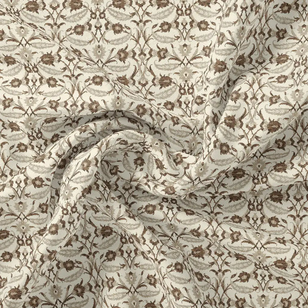 Brown Toile de jouy Pure Cotton Printed Fabric Material – pco 0 ma01576 108 brown toile de jouy pure cotton printed fabric material 1