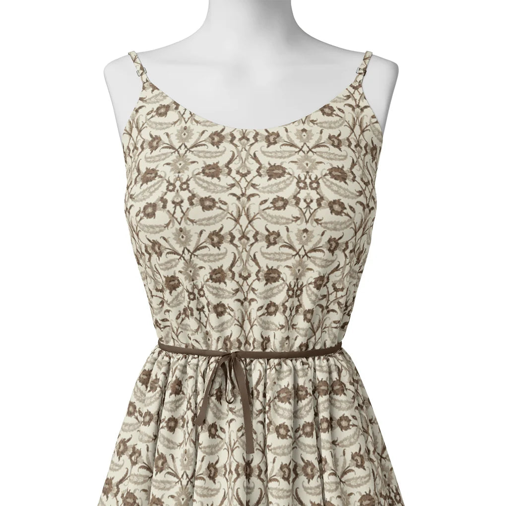 Brown Toile de jouy Pure Cotton Printed Fabric Material – pco 0 ma01576 108 brown toile de jouy pure cotton printed fabric material 2