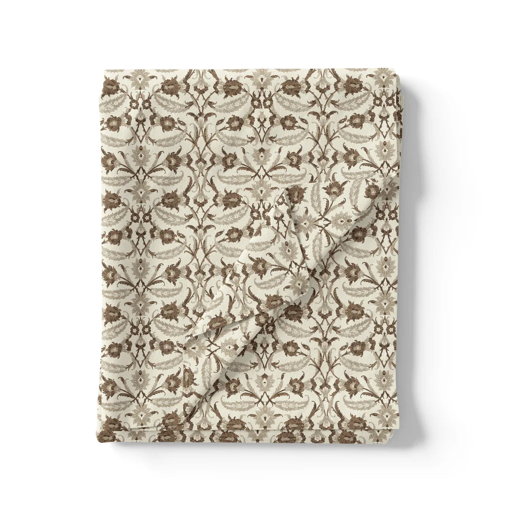 Brown Toile de jouy Pure Cotton Printed Fabric Material – pco 0 ma01576 108 brown toile de jouy pure cotton printed fabric material 3