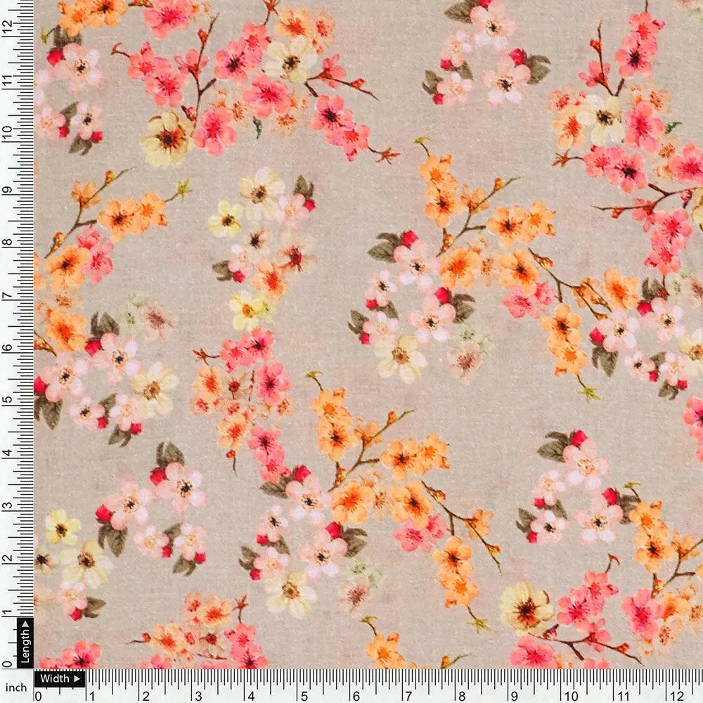 Beautiful Ditsy Gold Sand With Pot Pourri Colour Digital Printed Fabric - Cotton – pco 0 ma017741 108 beautiful ditsy gold sand with pot pourri colour digital printed fabric cotton 4
