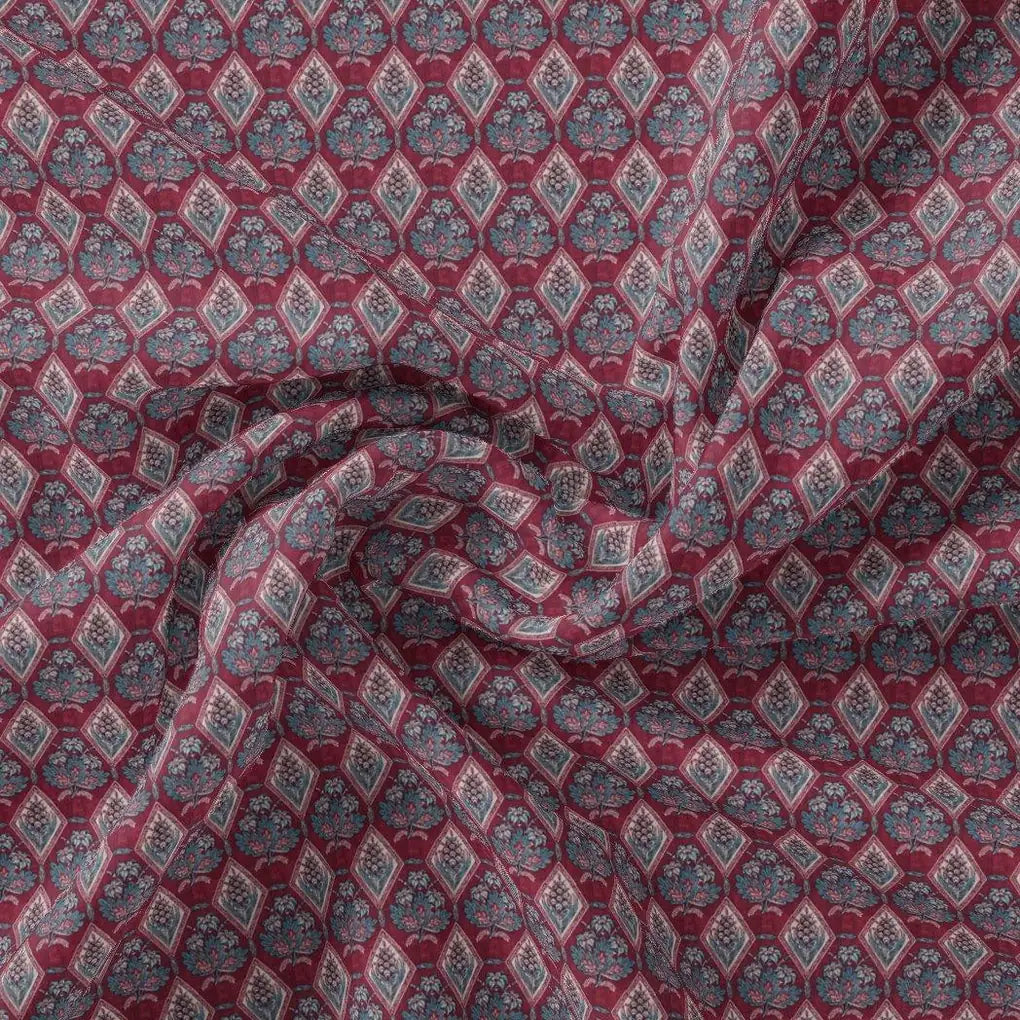Morden Damask With Flower Digital Printed Fabric - Pure Cotton – pco 0 ma0185 108 morden damask with flower digital printed fabric pure cotton 1