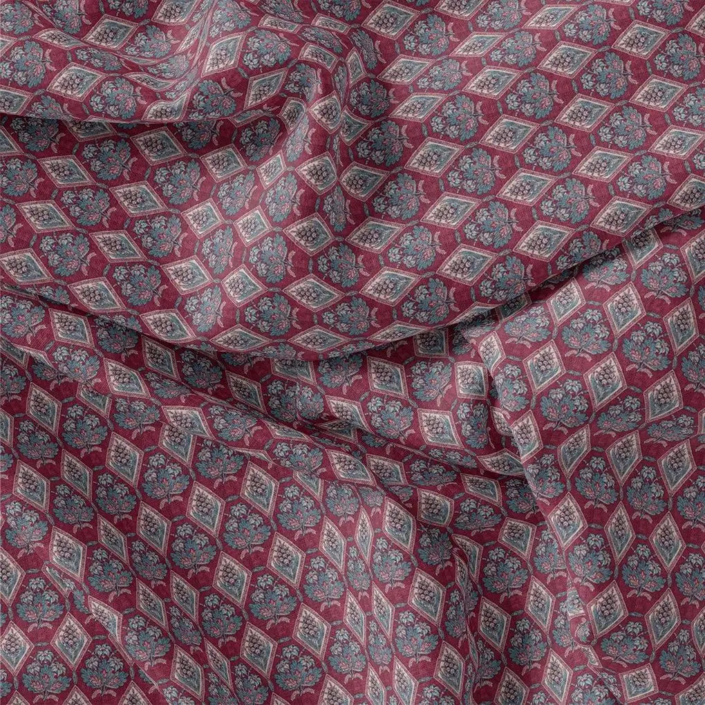 Morden Damask With Flower Digital Printed Fabric - Pure Cotton – pco 0 ma0185 108 morden damask with flower digital printed fabric pure cotton 3