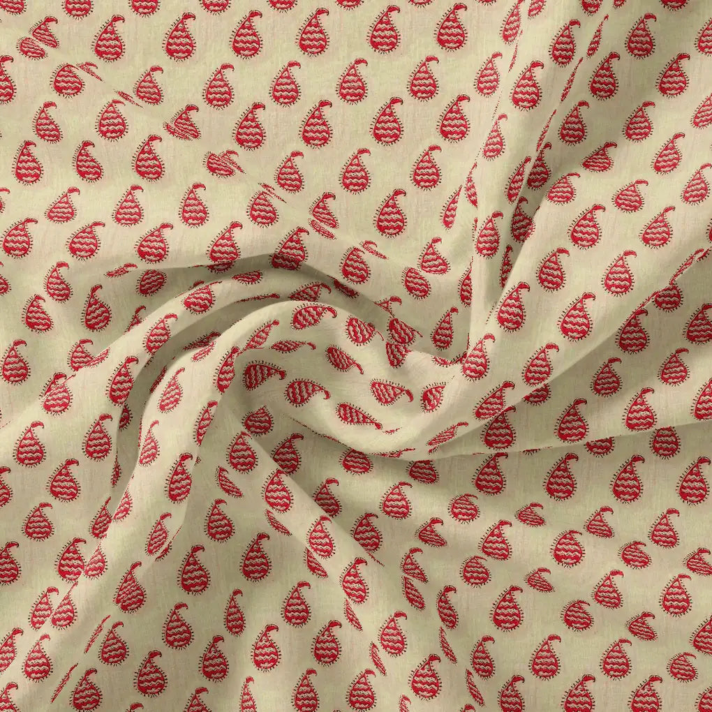 Cream Autumnal Pure Cotton Printed Fabric Material – pco 0 ma02067 108 cream autumnal pure cotton printed fabric material 1
