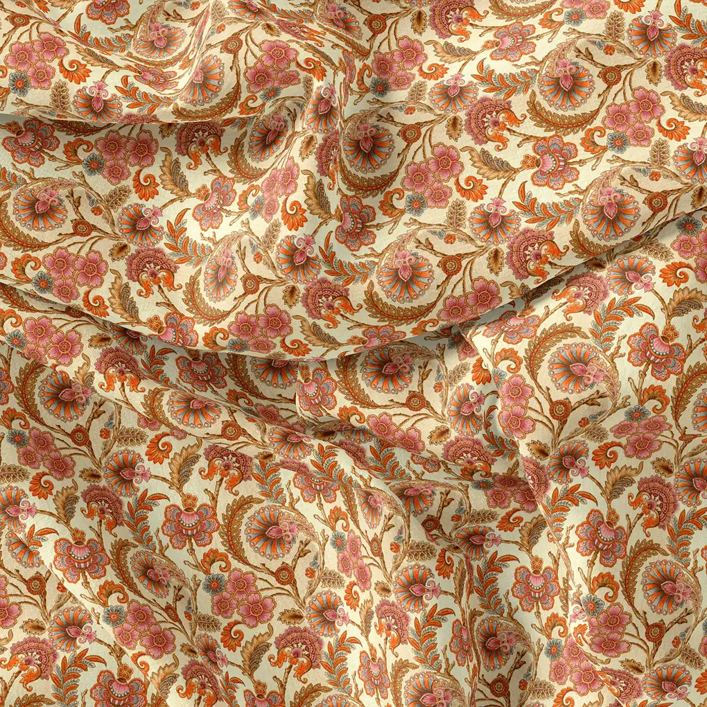 Cream Acanthus Pure Cotton Printed Fabric Material – pco 0 ma02297 108 cream acanthus pure cotton printed fabric material 4