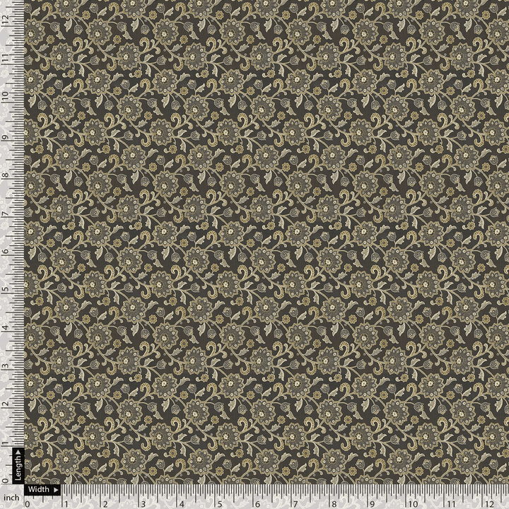 Blooming Liberty Many Kind Of Wild Flowers Digital Printed Fabric - Pure Cotton - FAB VOGUE Studio®