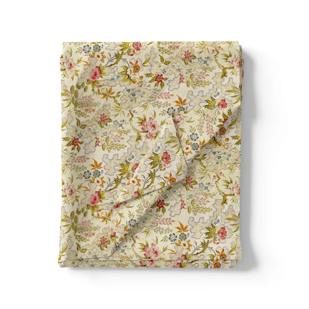 Green Floral Pure Cotton Printed Fabric Material – pco 0 ma02546 108 green floral pure cotton printed fabric material 3