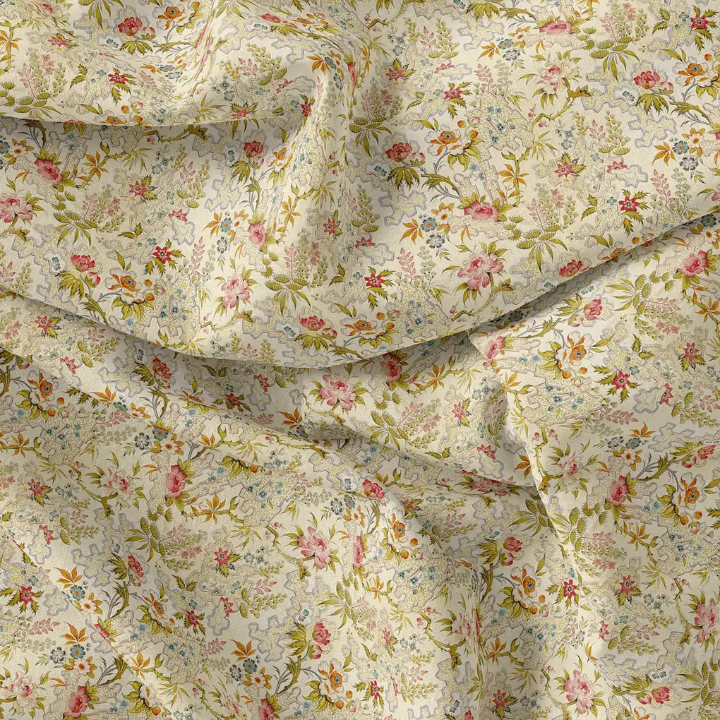 Green Floral Pure Cotton Printed Fabric Material – pco 0 ma02546 108 green floral pure cotton printed fabric material 4