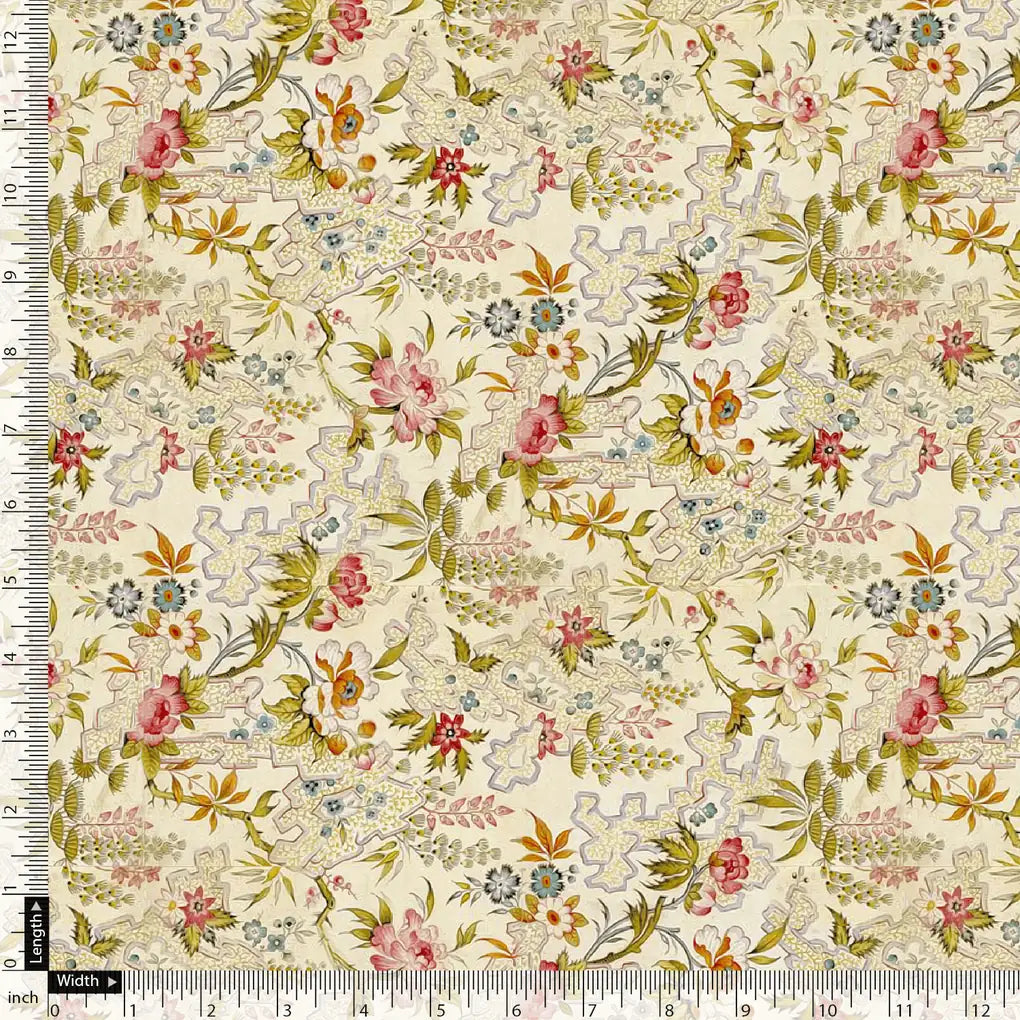 Green Floral Pure Cotton Printed Fabric Material – pco 0 ma02546 108 green floral pure cotton printed fabric material 5