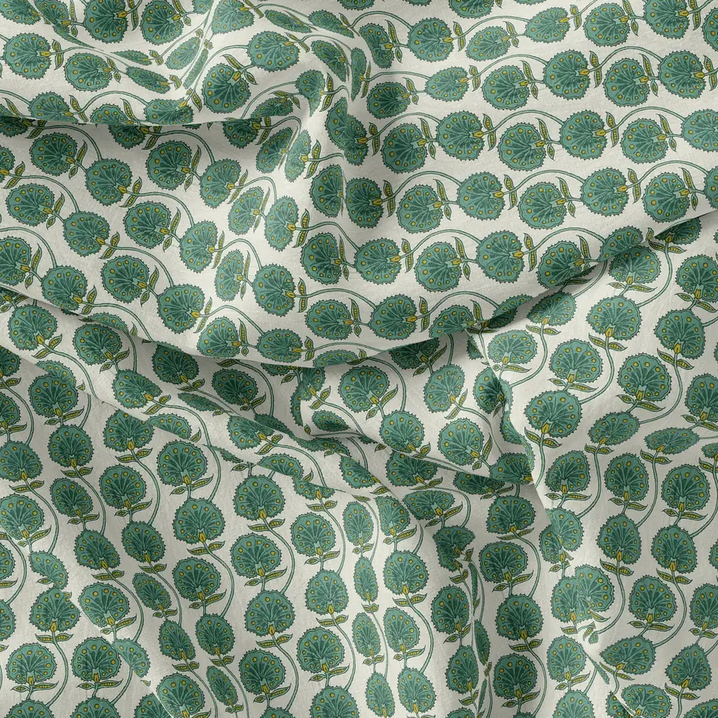 Decorative Palmate Divergent Green Pista Leaves Digital Printed Fabric - Pure Cotton – pco 0 ma0275 108 decorative palmate divergent green pista leaves digital printed fabric pure cotton 4