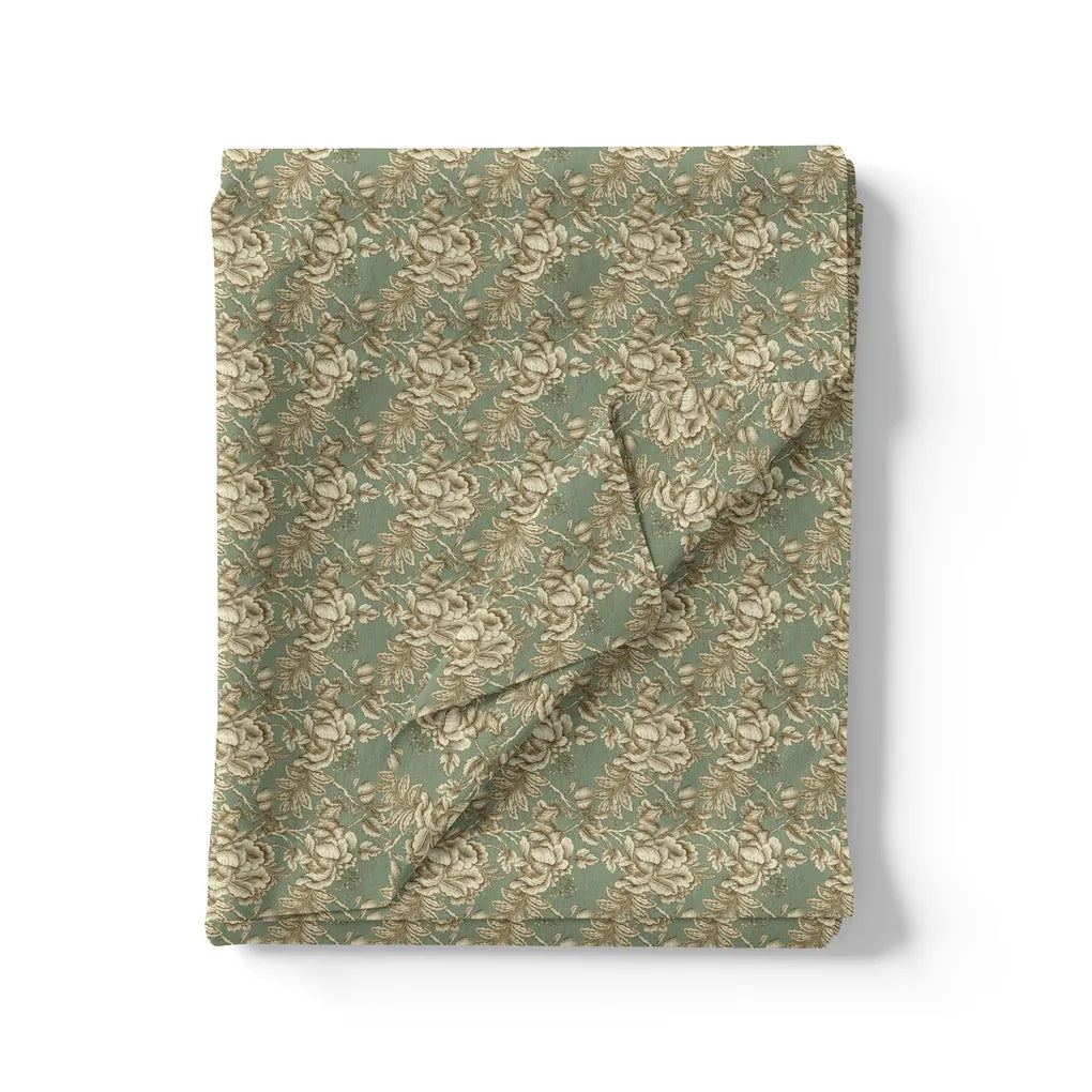 Golden Damask Leaves and Flower Digital Printed Fabric - Pure Cotton – pco 0 ma02911 108 golden damask leaves and flower digital printed fabric pure cotton 3