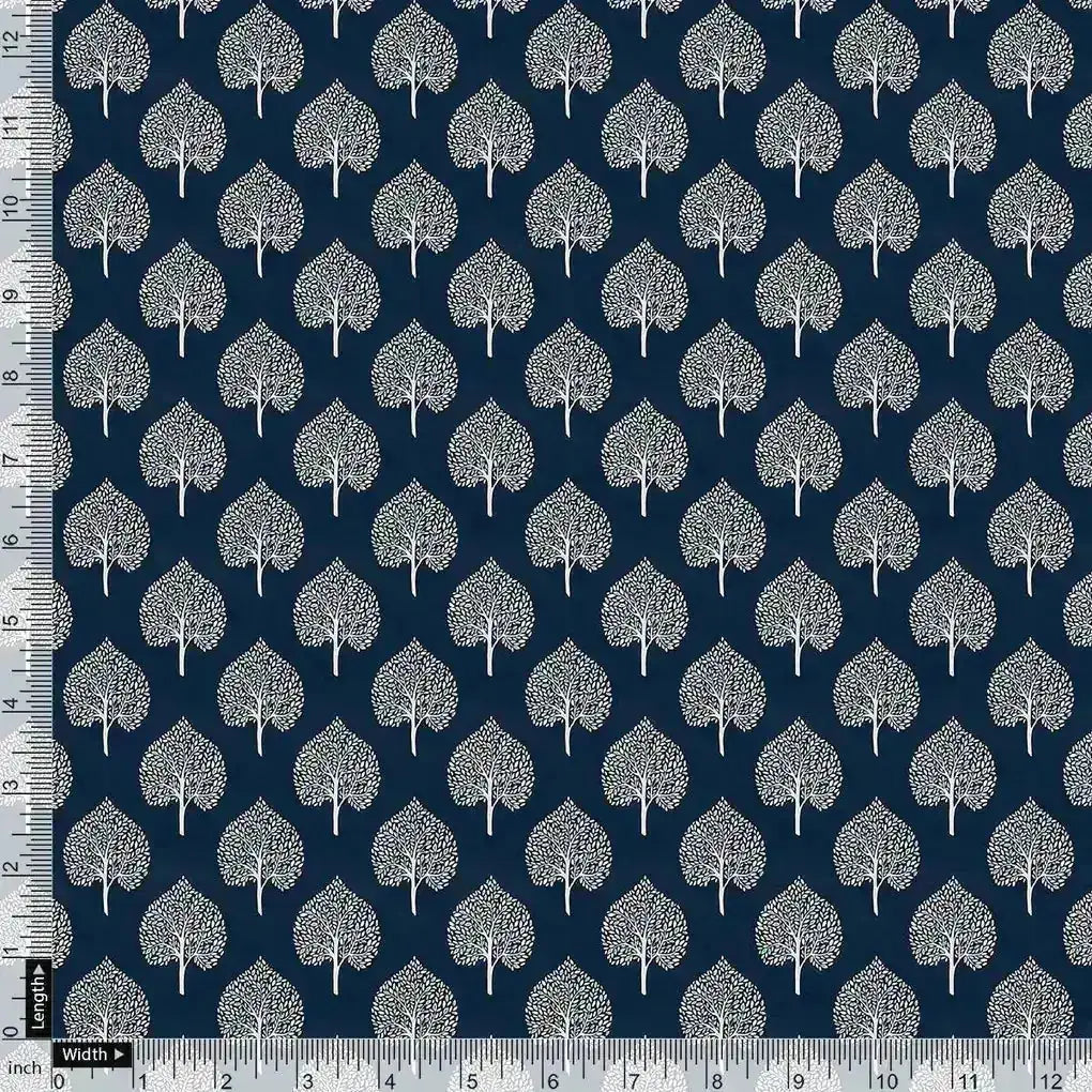 Stylized Mepal Leaf Motif Digital Printed Fabric - Pure Cotton – pco 0 ma02999 108 stylized mepal leaf motif digital printed fabric pure cotton 4