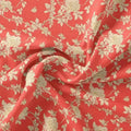 Flower Bunch On Dreamy Orange Digital Printed Fabric  - Pure Cotton – pco 0 ma03131p3 108 flower bunch on dreamy orange digital printed fabric pure cotton 1