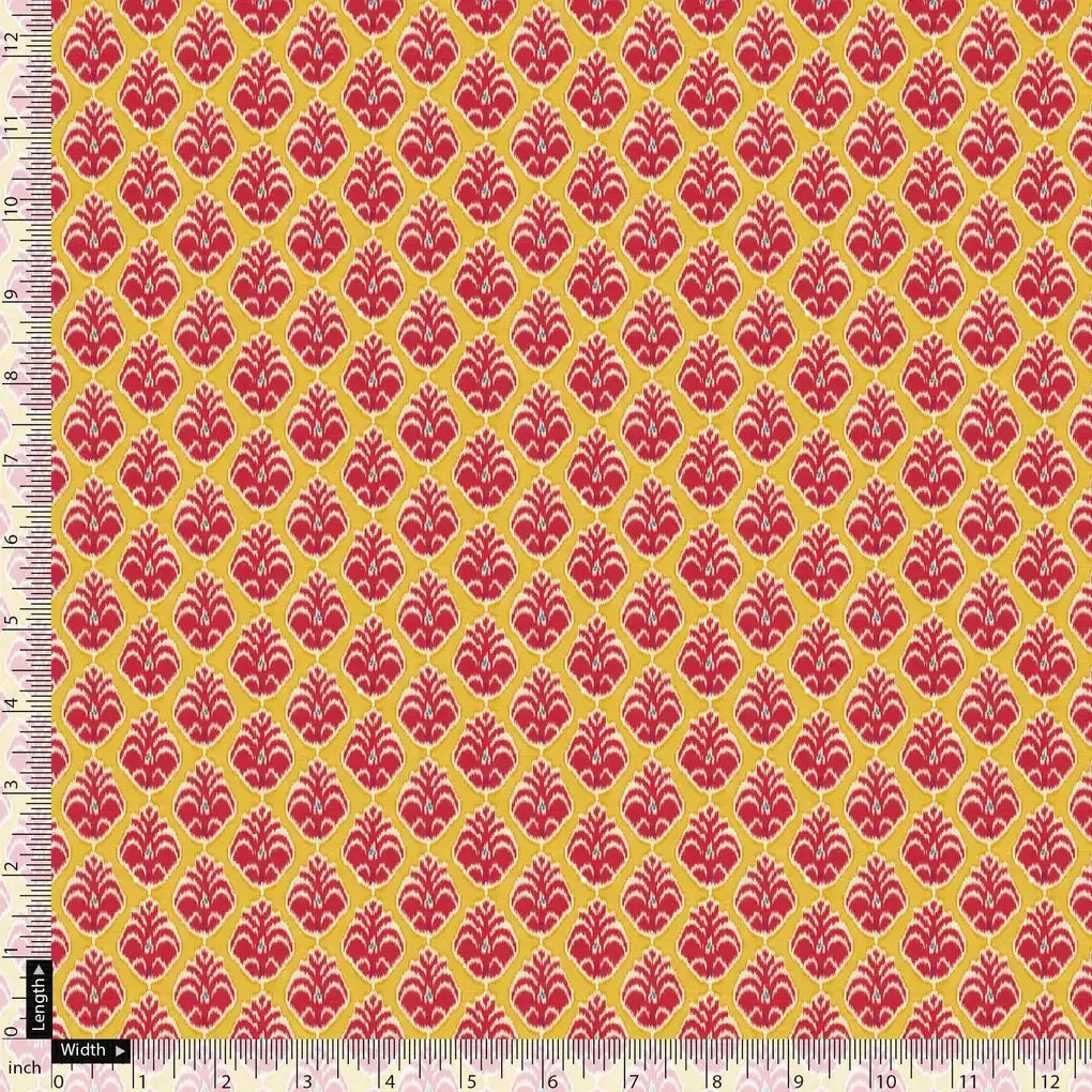 Stylish Red Fleur-de-lis Yellow Flower Digital Printed Fabric - Pure Cotton – pco 0 ma03417 108 stylish red fleur de lis yellow flower digital printed fabric pure cotton 5