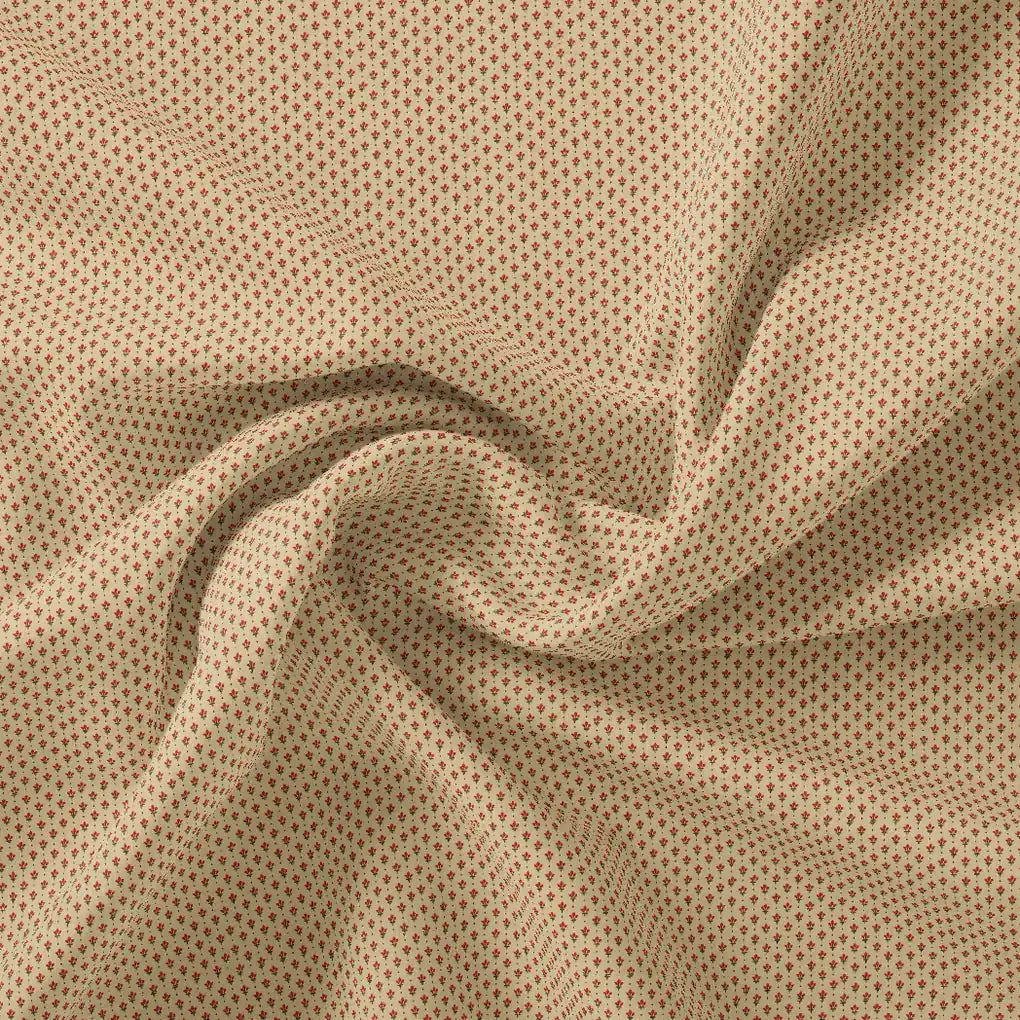 Tiny Red Elliptic Leaves Seamless Repeat Digital Printed Fabric - Pure Cotton – pco 0 ma0347 108 tiny red elliptic leaves seamless repeat digital printed fabric pure cotton 1