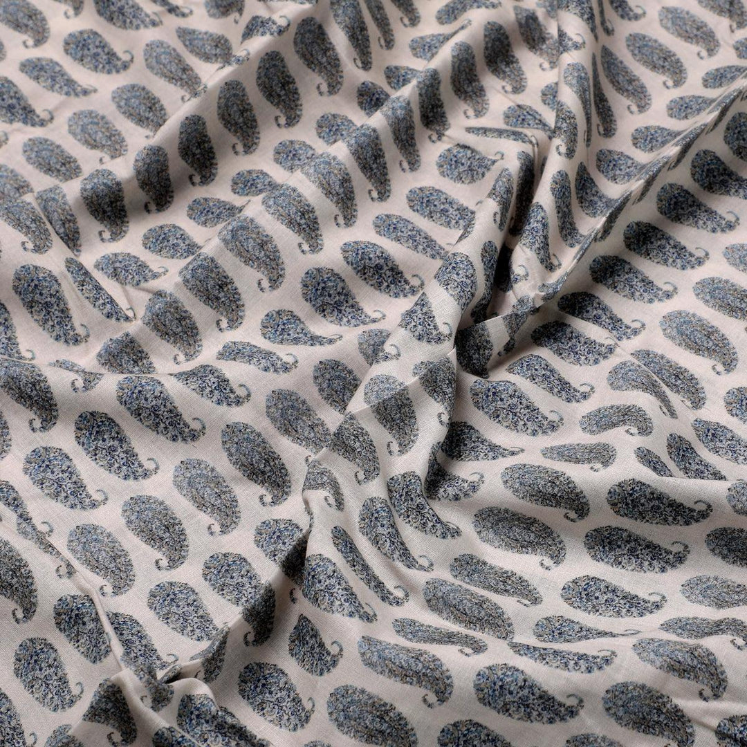 Small Mango Inside Tiny Design Look Digital Printed Fabric - Pure Cotton - FAB VOGUE Studio®