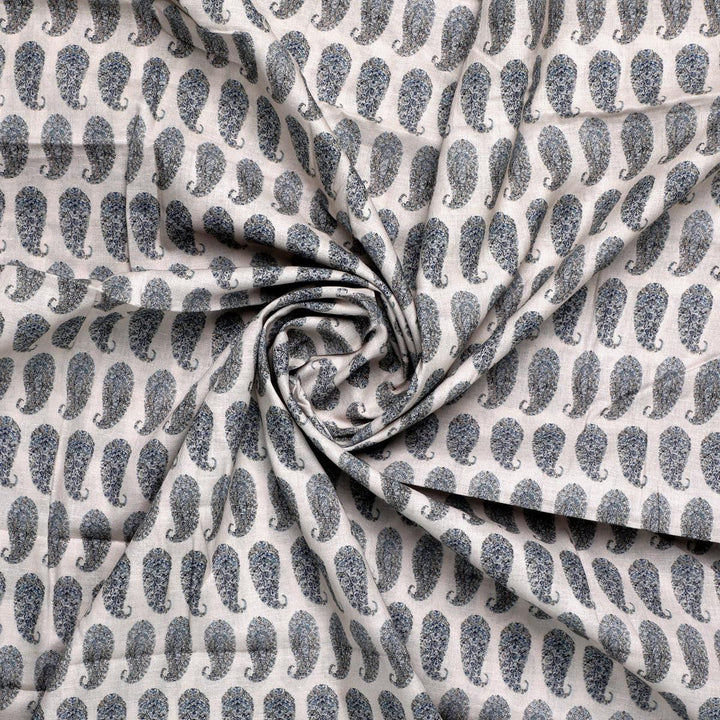 Small Mango Inside Tiny Design Look Digital Printed Fabric - Pure Cotton - FAB VOGUE Studio®