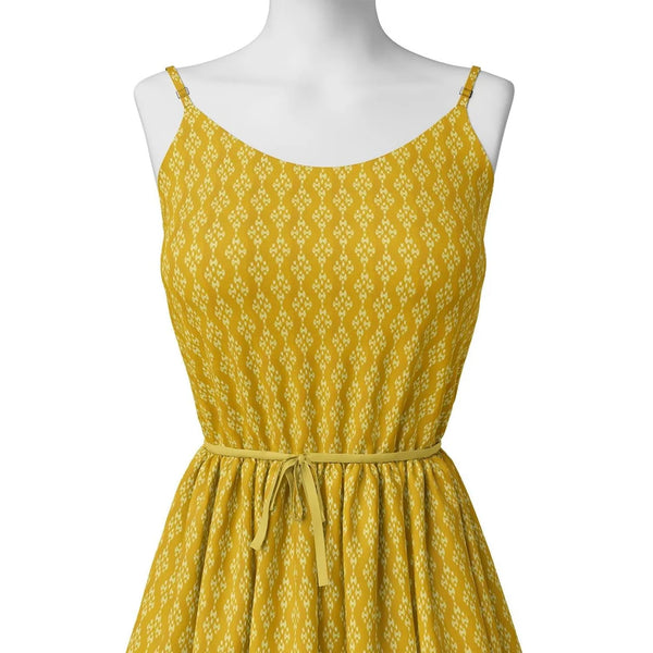 New Yellow Art Houndstooth Digital Printed Fabric - Pure Cotton – pco 0 ma05467 108 new yellow art houndstooth digital printed fabric pure cotton 2 - alternate view