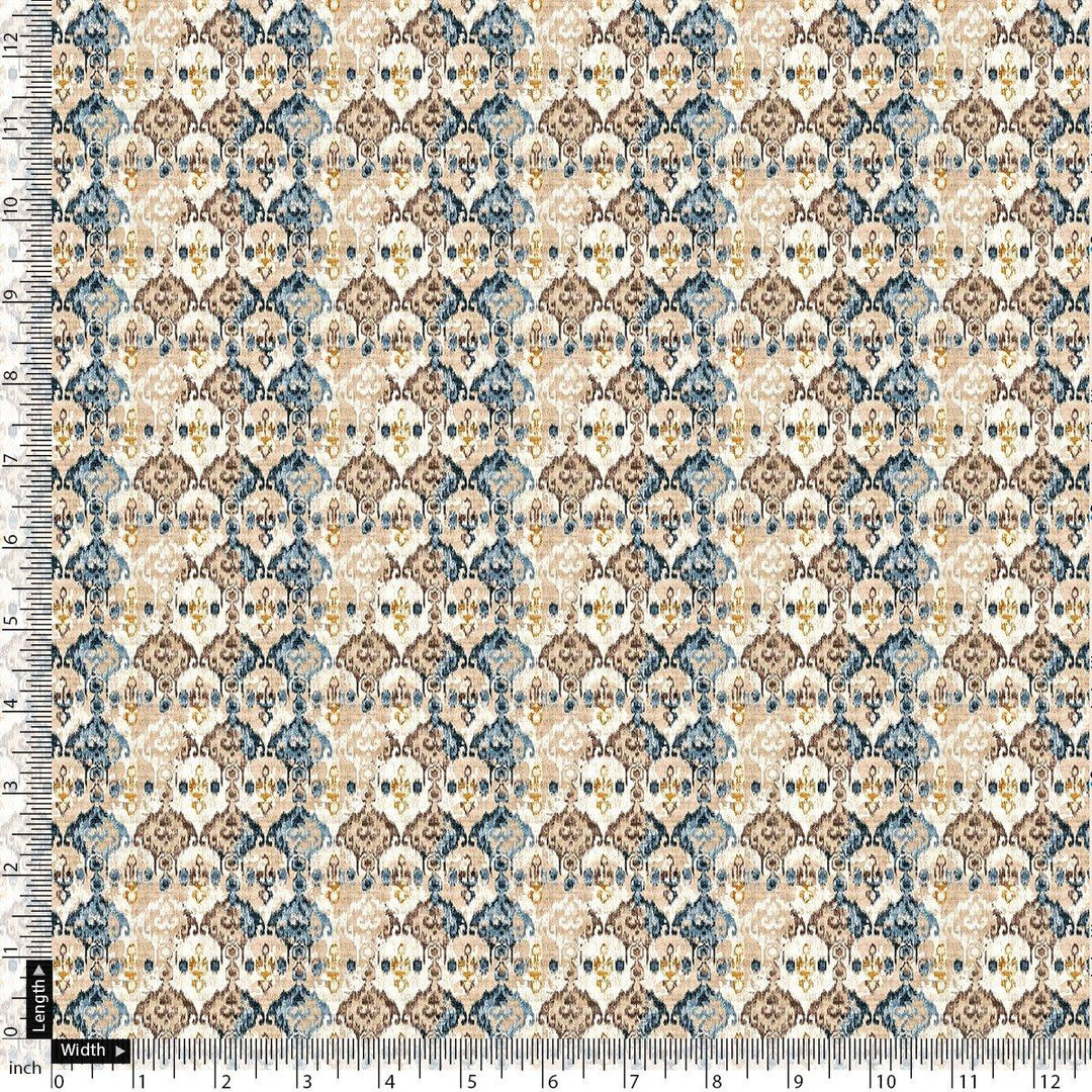 Old And Vintage Creative Digital Printed Fabric - Pure Cotton - FAB VOGUE Studio®