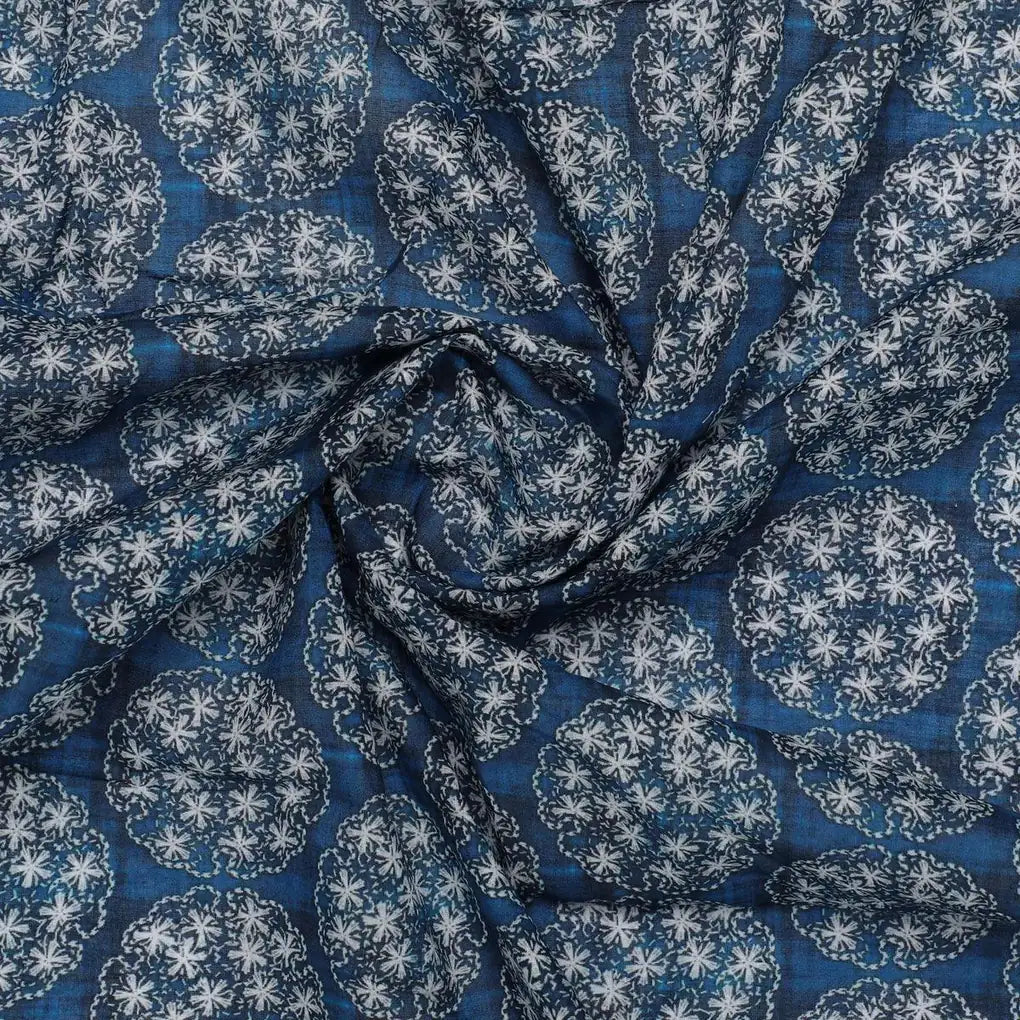 New Multi Round Star Blue Digital Printed Fabric - Pure Cotton – pco 0 ma0580 108 new multi round star blue digital printed fabric pure cotton 1