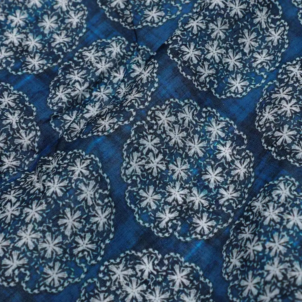 New Multi Round Star Blue Digital Printed Fabric - Pure Cotton – pco 0 ma0580 108 new multi round star blue digital printed fabric pure cotton 3