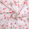 Pink Botanical Flower With Leaves Digital Printed Fabric - Pure Cotton – pco 0 ma06481 108 pink botanical flower with leaves digital printed fabric pure cotton 1