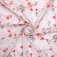 Pink Botanical Flower With Leaves Digital Printed Fabric - Pure Cotton – pco 0 ma06481 108 pink botanical flower with leaves digital printed fabric pure cotton 1