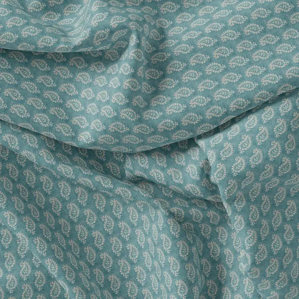 Morden Mango Leaves With Gumbo Colour Digital Printed Fabric - Cotton – pco 0 ma0694 108 morden mango leaves with gumbo colour digital printed fabric cotton 3
