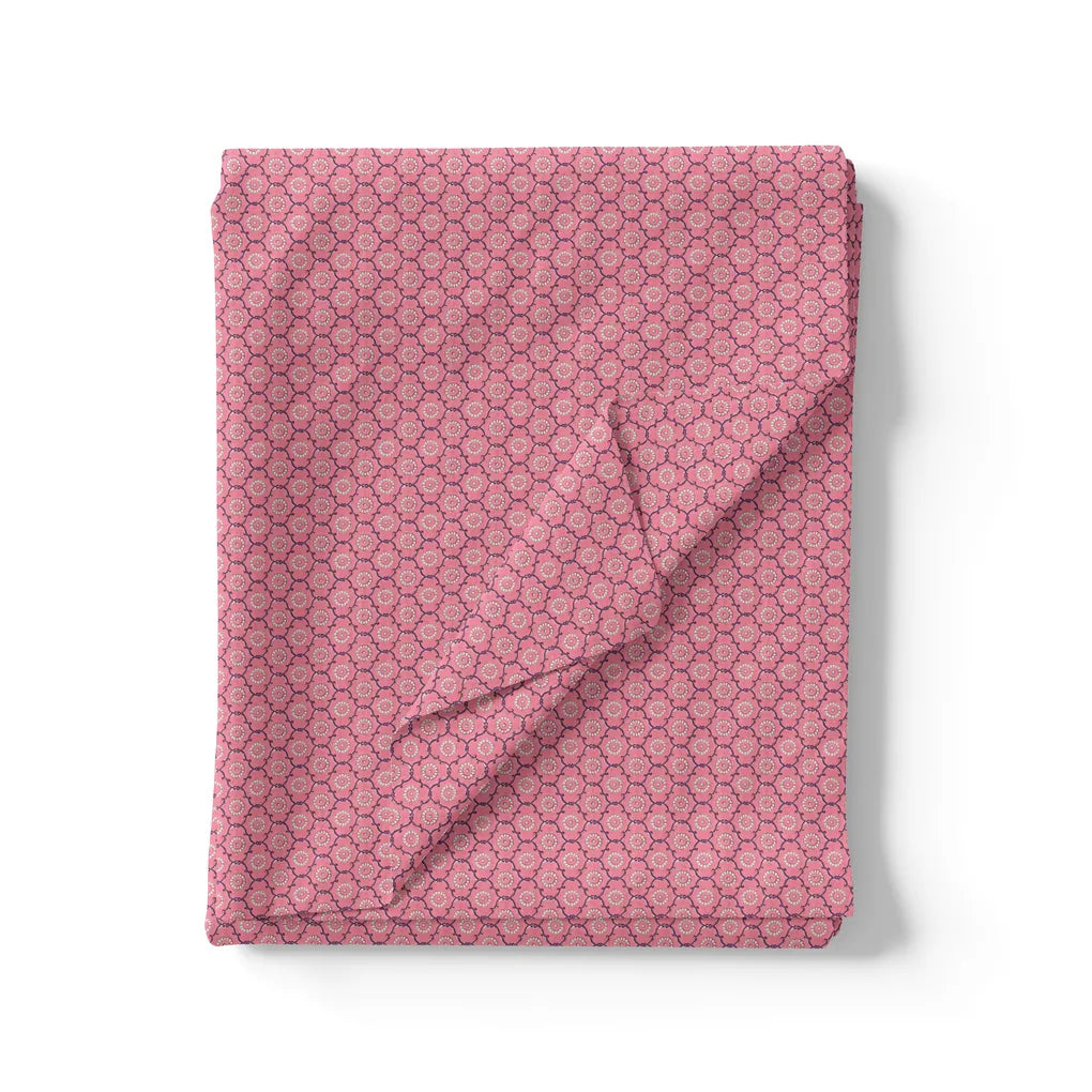 Hot Pink Summer Quatrefoil Digital Printed Fabric - Pure Cotton – pco 0 ma0698 108 hot pink summer quatrefoil digital printed fabric pure cotton 3