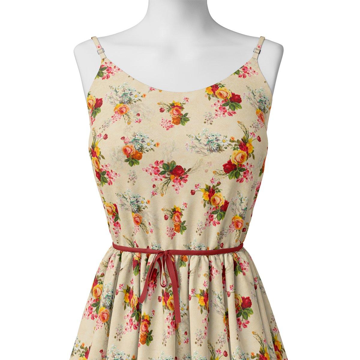 FAB VOGUE Studio Digital Printed Pure Cotton Fabric - Floral Print