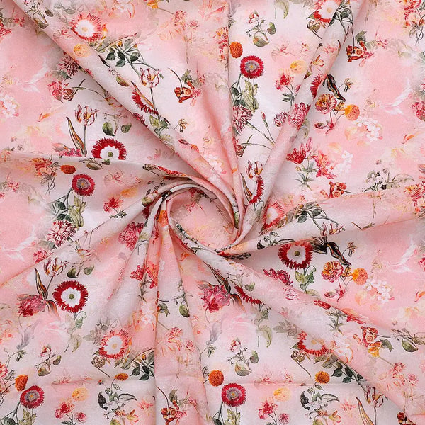 Multicolour Sunflower With Green Leaves Digital Printed Fabric - Pure Cotton – pco 0 ma08599top 108 multicolour sunflower with green leaves digital printed fabric pure cotton 1