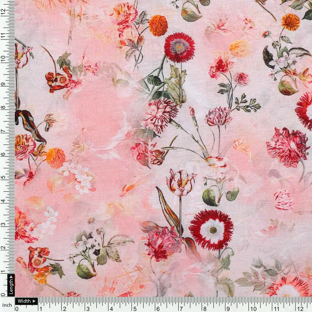 Multicolour Sunflower With Green Leaves Digital Printed Fabric - Pure Cotton – pco 0 ma08599top 108 multicolour sunflower with green leaves digital printed fabric pure cotton 4