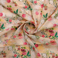 White Lily With Cherry Blossom Floral Flower Digital Printed Fabric - Pure Cotton – pco 0 ma08613 108 white lily with cherry blossom floral flower digital printed fabric pure cotton 1