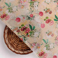 White Lily With Cherry Blossom Floral Flower Digital Printed Fabric - Pure Cotton – pco 0 ma08613 108 white lily with cherry blossom floral flower digital printed fabric pure cotton 2