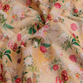 White Lily With Cherry Blossom Floral Flower Digital Printed Fabric - Pure Cotton – pco 0 ma08613 108 white lily with cherry blossom floral flower digital printed fabric pure cotton 3
