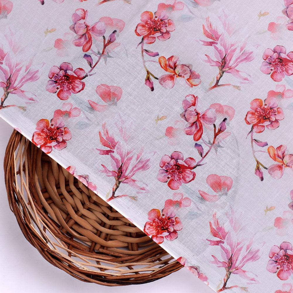 Morden Rainbow Chintz Floral Flower Digital Printed Fabric - Cotton - FAB VOGUE Studio®