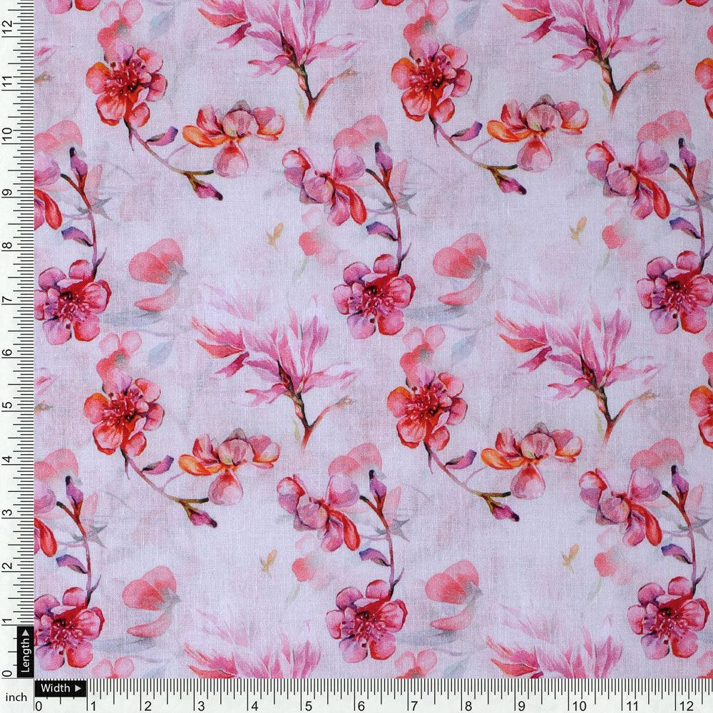 Morden Rainbow Chintz Floral Flower Digital Printed Fabric - Cotton - FAB VOGUE Studio®
