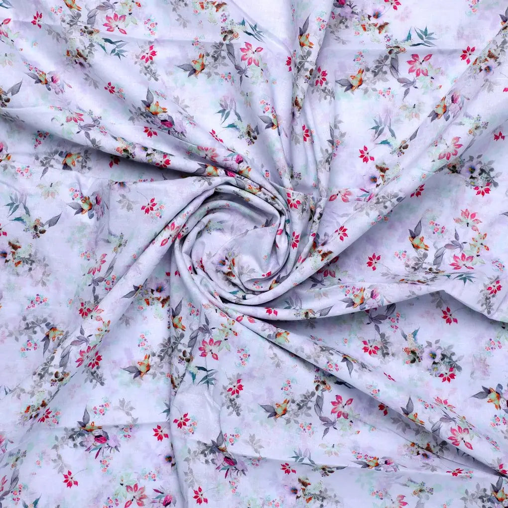 Tiny Iris With Leaves Digital Printed Fabric - Cotton – pco 0 ma08632 108 tiny iris with leaves digital printed fabric cotton 1