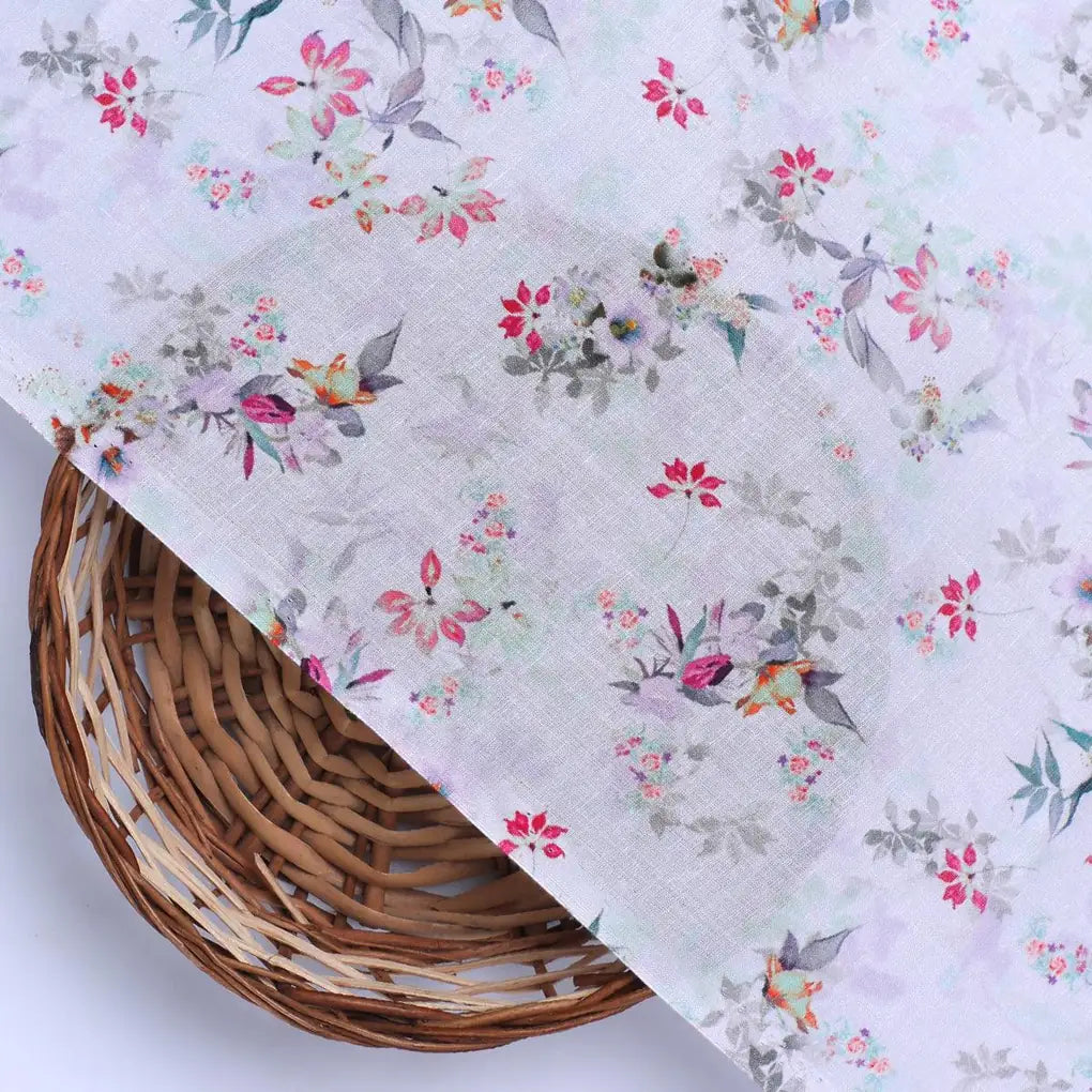 Tiny Iris With Leaves Digital Printed Fabric - Cotton – pco 0 ma08632 108 tiny iris with leaves digital printed fabric cotton 2