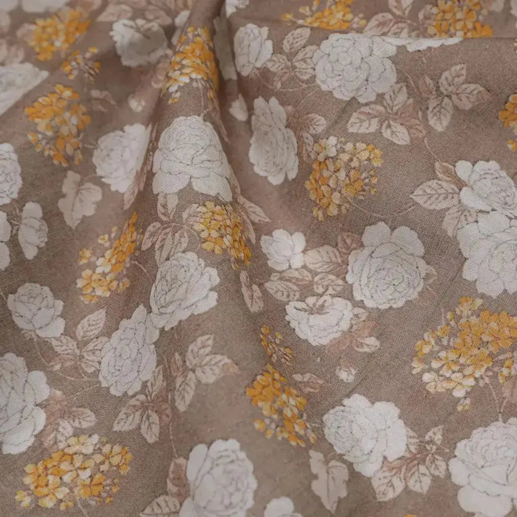 Beautiful Floral Vine Over Brown Base Digital Printed Fabric – pco 0 ma09110 108 beautiful floral vine over brown base digital printed fabric 4