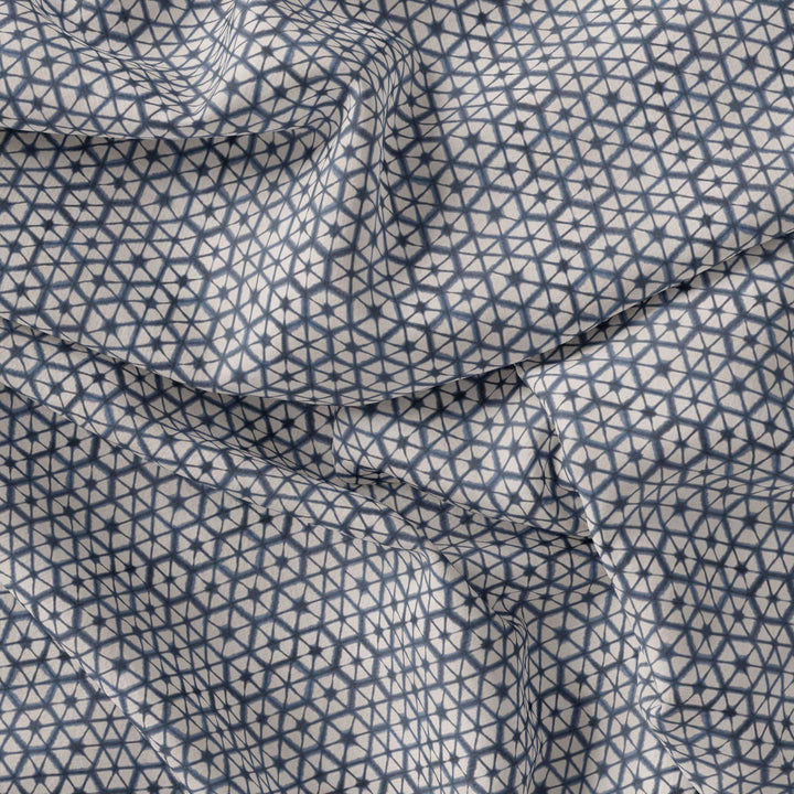 Creative Morden Abstract Hexagon Digital Printed Fabric - Cotton - FAB VOGUE Studio®