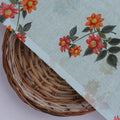 Floating Yellow Sunflower With Green Leaves Digital Printed Fabric - Pure Cotton – pco 0 ta 05696 108 floating yellow sunflower with green leaves digital printed fabric pure cotton 2