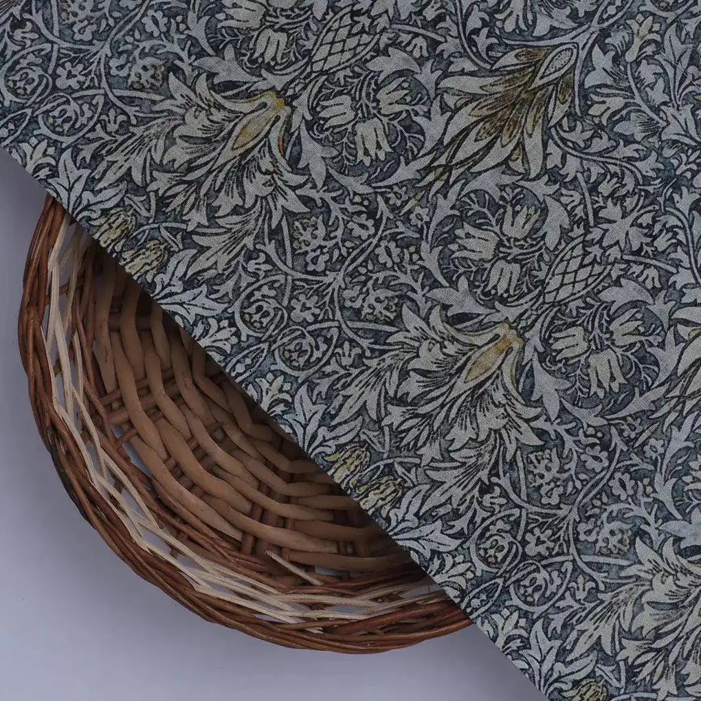 Damask Patterns On Yukon Gold Digital Printed Fabric - Pure Cotton – pco 0 ta 05997p2 108 damask patterns on yukon gold digital printed fabric pure cotton 2